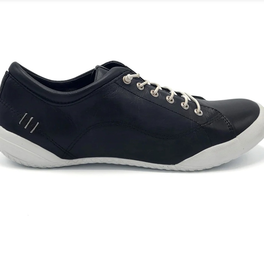 Gelato Tessa black/white leather womens sneakers